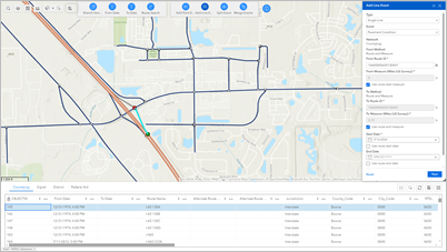 Edit roadway assets and incidents